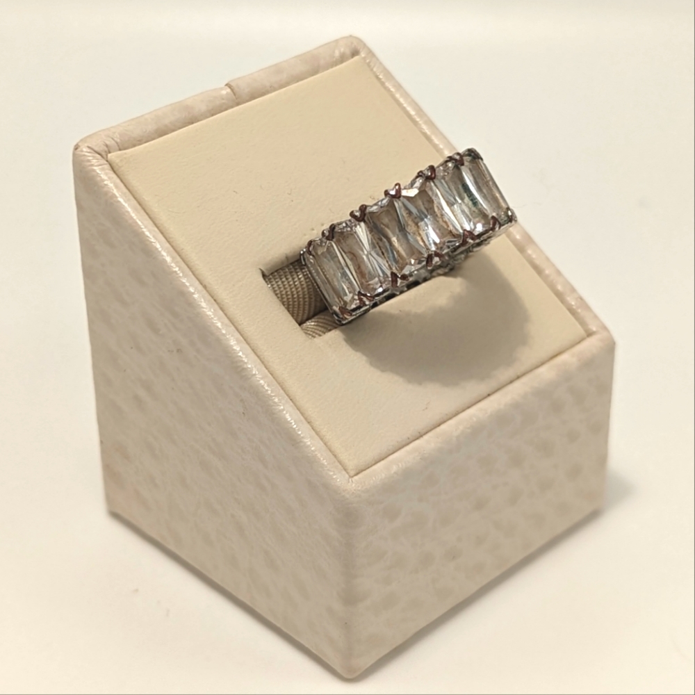 CZ Emerald Cut Infinity Band